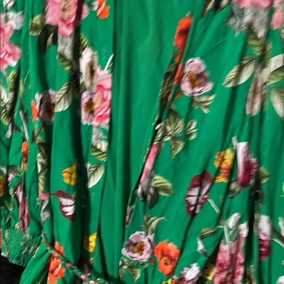 Alice + Olivia Green and Red Dress - Picture 4 of 7